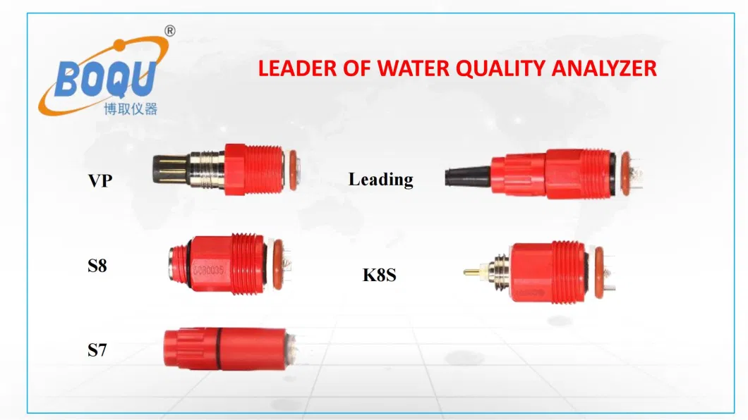 Boqu High Temperature Connection As9/Ak9/Vp pH586 5m Cable Custom Length pH Sensor/Probe