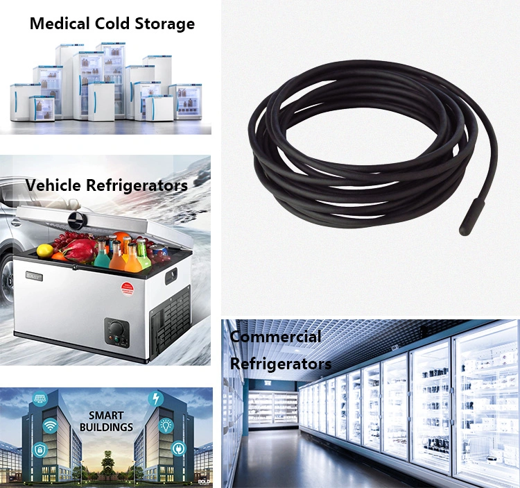 Freezer Temperature Monitoring 10K 3435 Ntc Thermistor for Car Coolers and Portable Refrigerators Fridges
