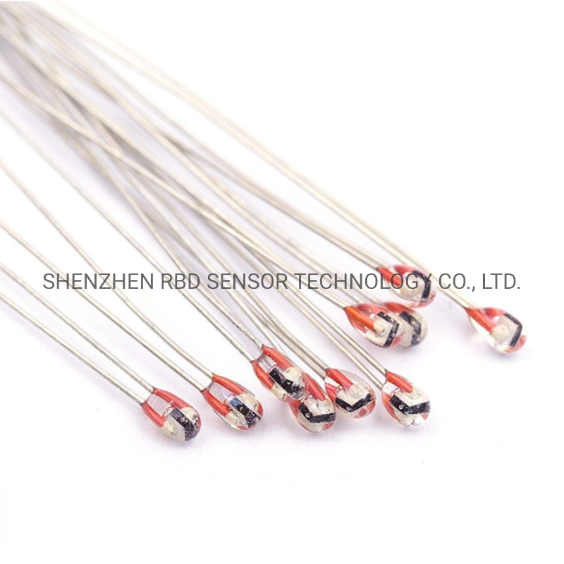Glass Bead 1.2mm Axial Ntc Thermistor 10K 3950 3977 Customized