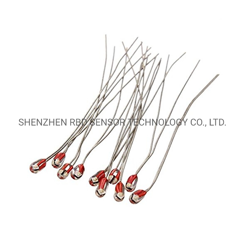 Glass Bead 1.2mm Axial Ntc Thermistor 10K 3950 3977 Customized